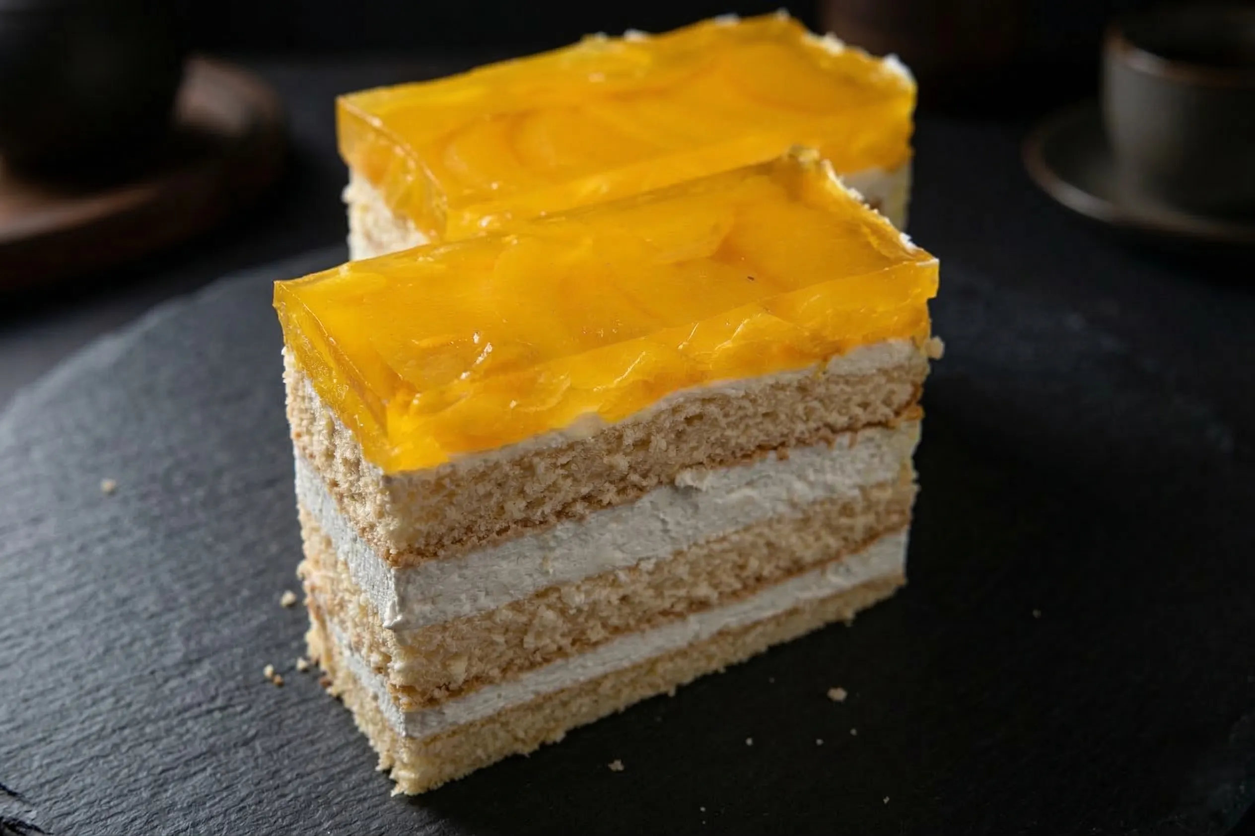 Barackos túrós szelet