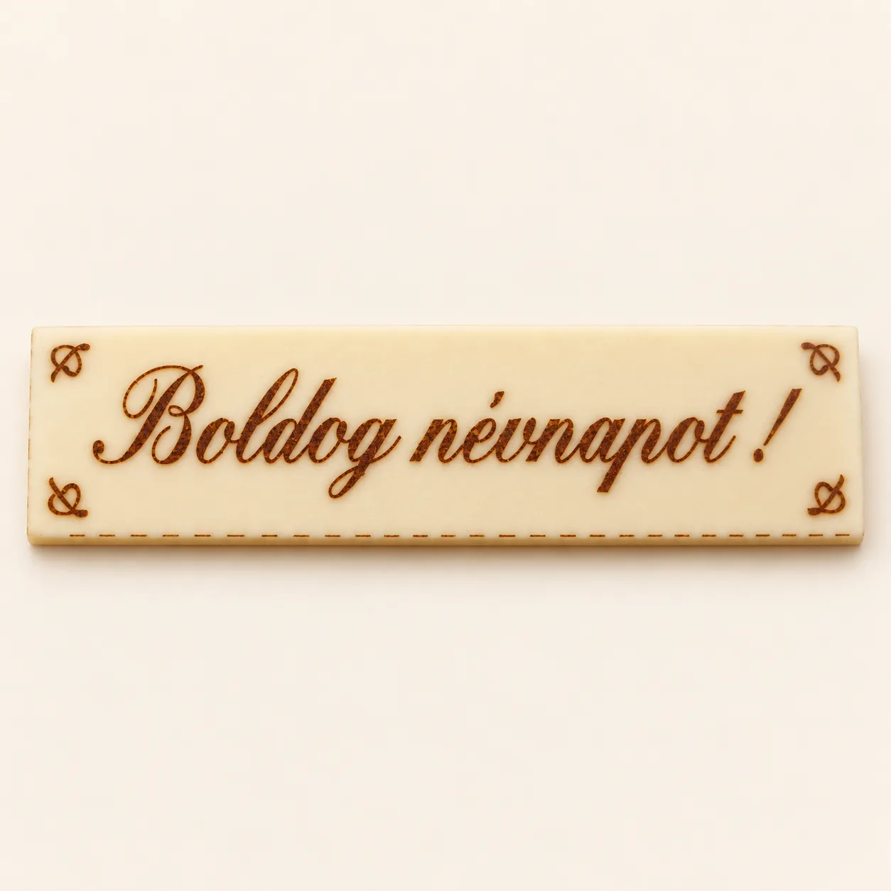 Boldog névnapot tábla téglalap alakú
