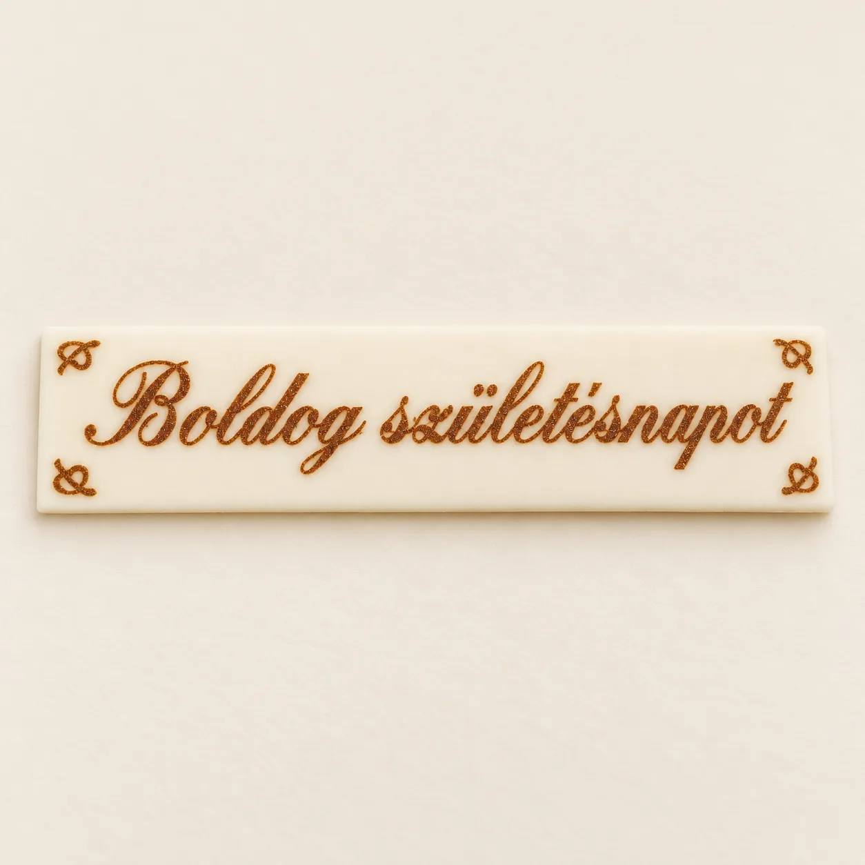 Boldog születésnapot tábla téglalap alakú