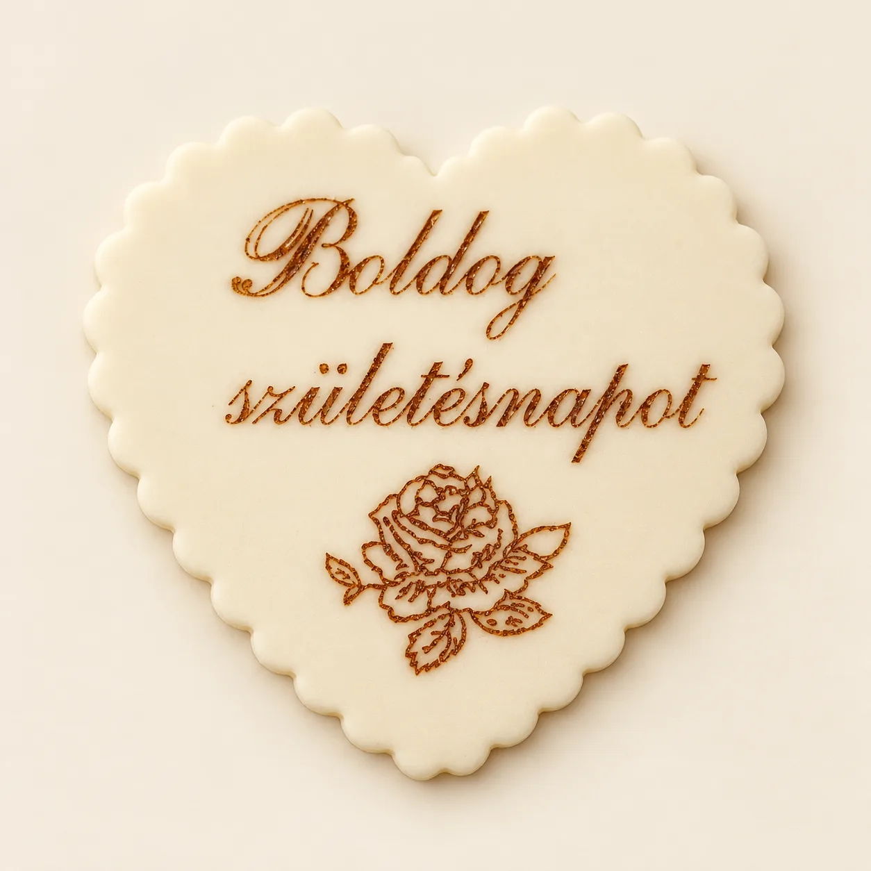 Boldog születésnapot tábla szív alakú