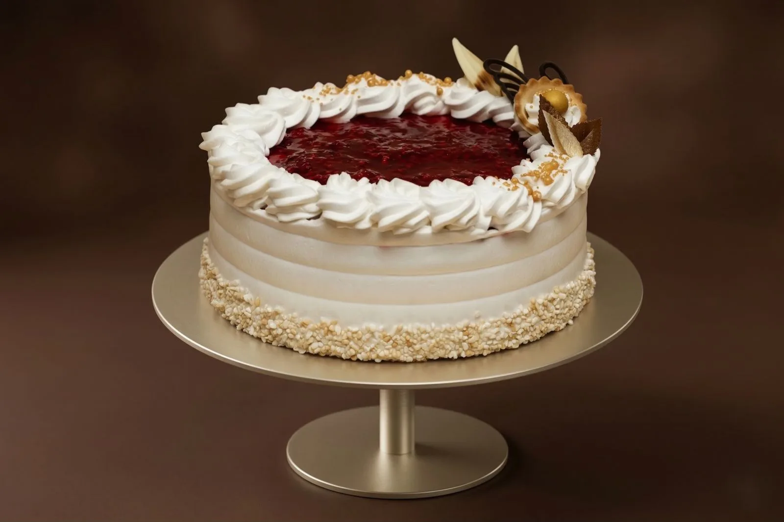 Málnás joghurt torta tejszínes