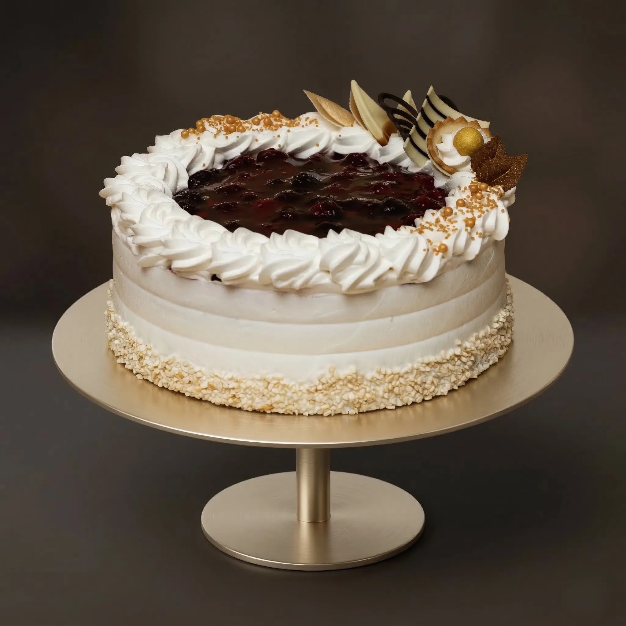 Erdei johurt torta tejszínes